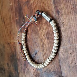 Beaded Bracelet with Multicolor Cord
